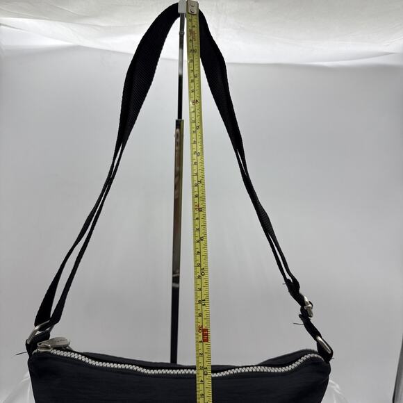 Baggallini Comrade Purse Black 3 Zip Adjustable Crossbody Bag Travel - Picture 5 of 16